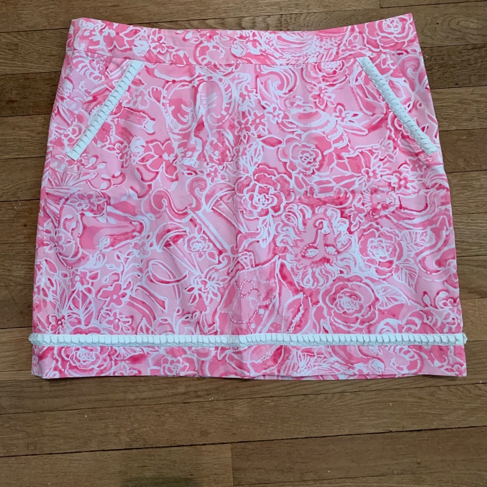 Lily Pulitzer Pink Floral Print Skirt - 14